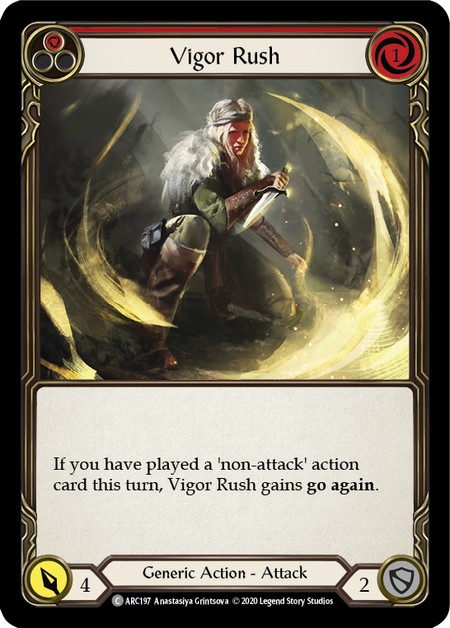 Vigor Rush - Red Card Front