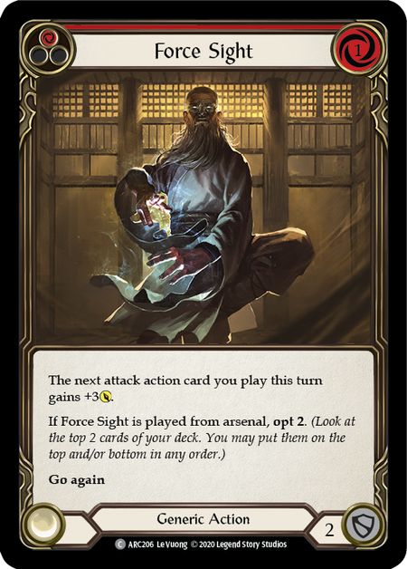 Force Sight - Red Card Front