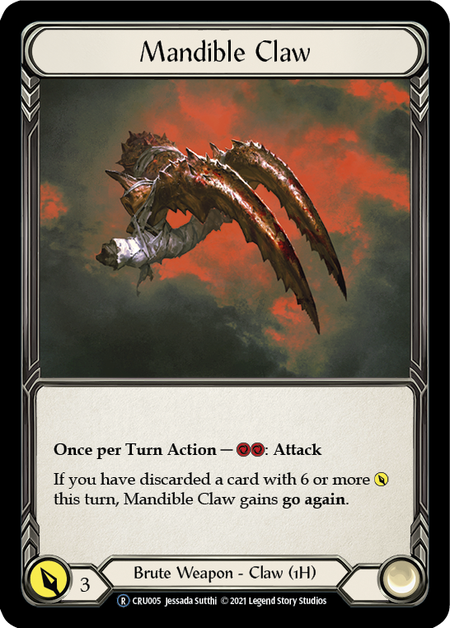 Mandible Claw Card Front