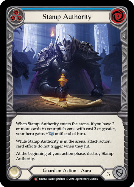 Stamp Authority Card Front