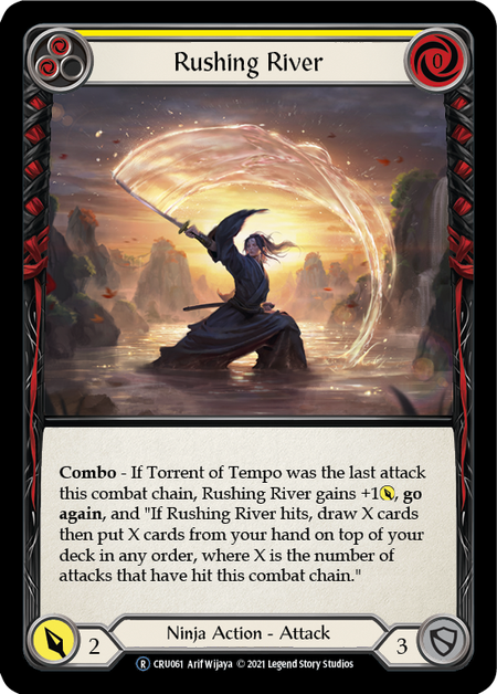 Rushing River - Yellow Card Front