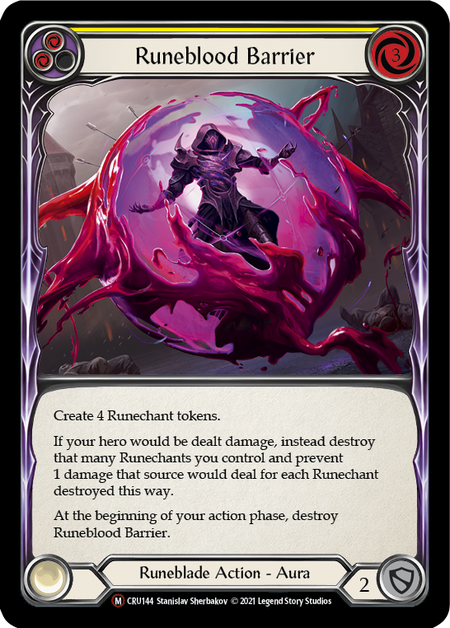 Runeblood Barrier Card Front