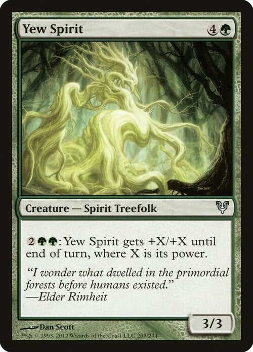 Yew Spirit Card Front