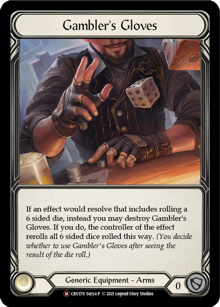 Gambler's Gloves Card Front