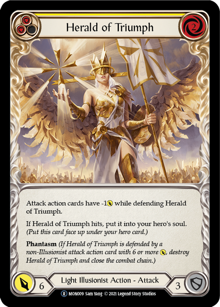 Herald of Triumph - Yellow Card Front