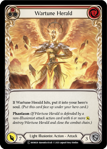 Wartune Herald (Red) Card Front
