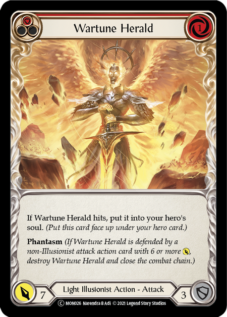 Wartune Herald - Red Card Front