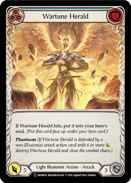 Wartune Herald - Blue Card Front