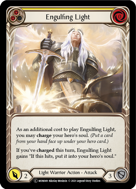 Engulfing Light (Yellow) Card Front