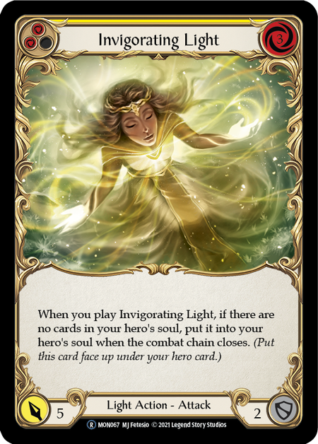 Invigorating Light - Yellow Card Front