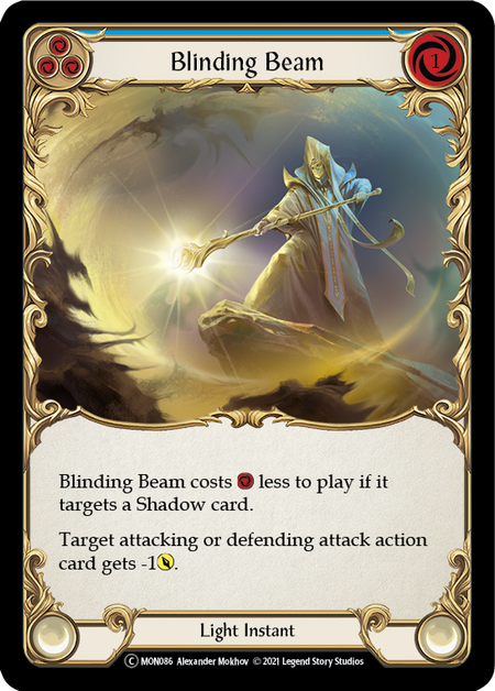Blinding Beam - Blue Card Front