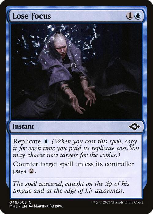 Perdere la Concentrazione Card Front