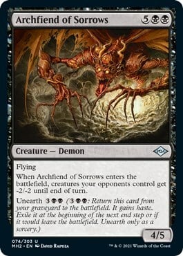Archfiend of Sorrows Card Front