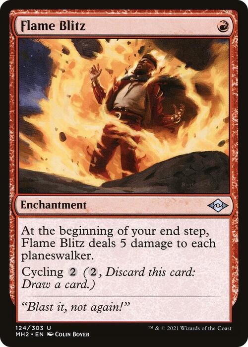 Flame Blitz Card Front