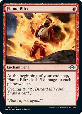 Flame Blitz Card Front
