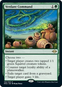 Verdant Command Card Front