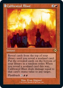 Calibrated Blast Card Front