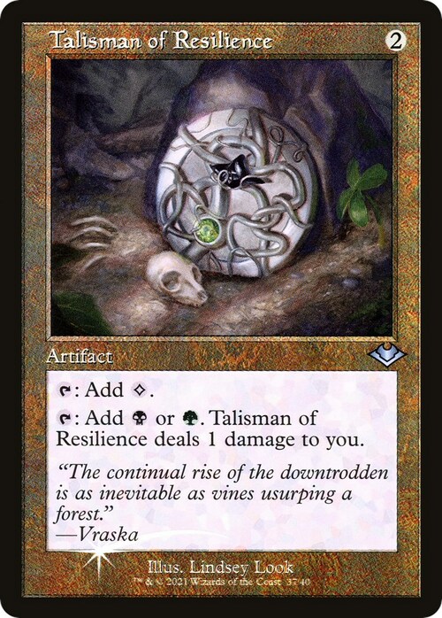 Talisman of Resilience Card Front