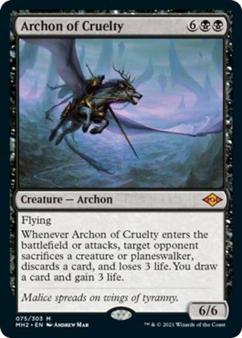 Archon of Cruelty Card Front