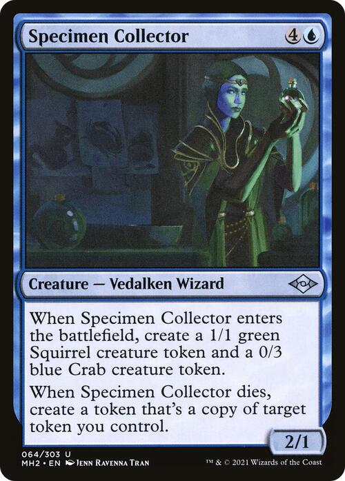 Specimen Collector Card Front