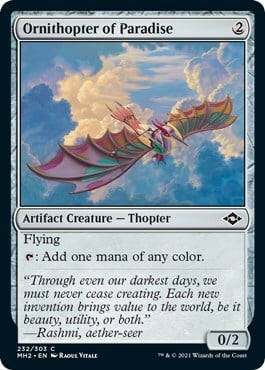 Ornithopter of Paradise Card Front