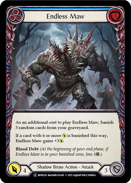 Endless Maw - Blue Card Front
