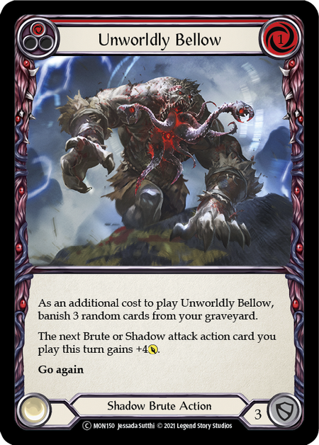 Unworldly Bellow - Red Card Front