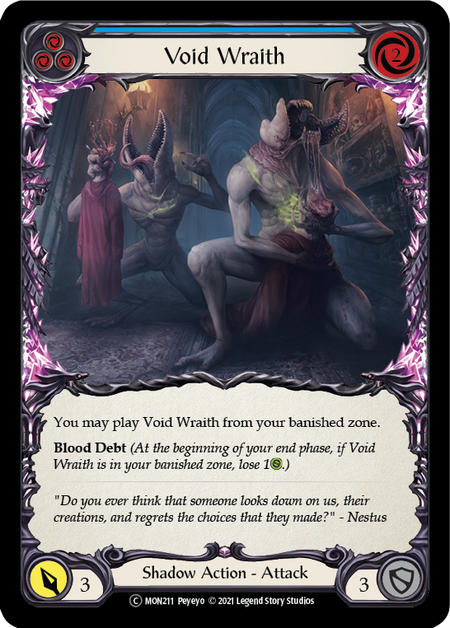 Void Wraith - Blue Monarch - Unlimited | Flesh and Blood | CardTrader