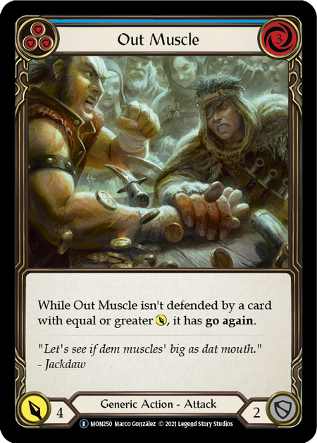 Out Muscle - Blue Card Front