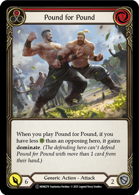 Pound for Pound - Red Card Front