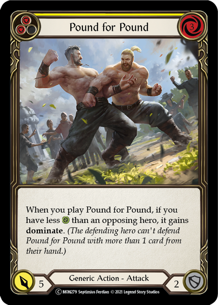 Pound for Pound - Yellow Card Front