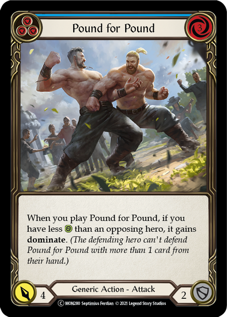 Pound for Pound - Blue Card Front