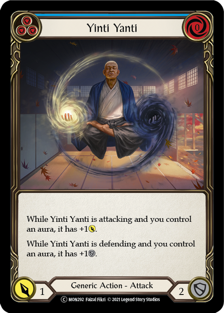 Yinti Yanti - Blue Card Front