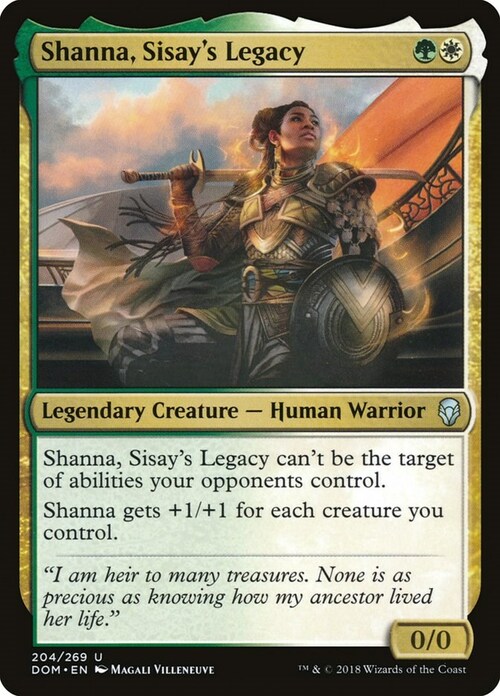 Shanna, Sisay's Legacy Card Front