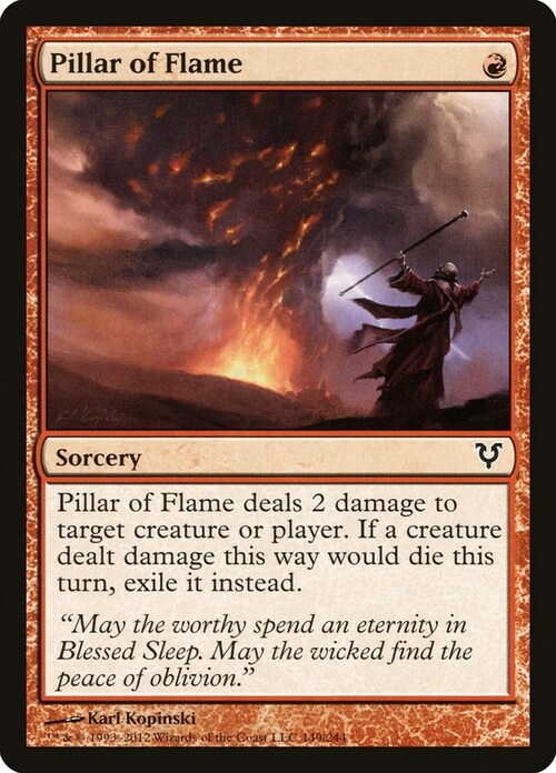 Pillar of Flame Card Front