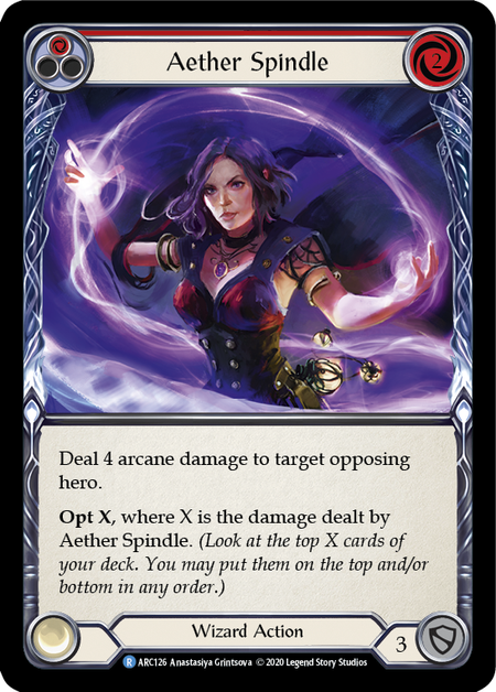 Aether Spindle - Red Card Front