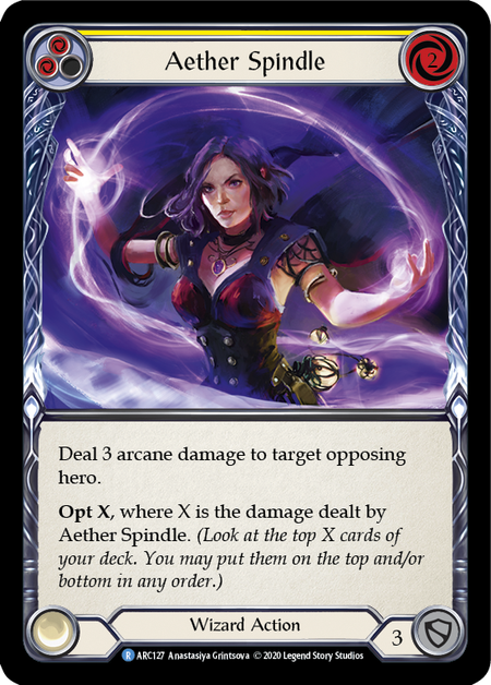 Aether Spindle - Yellow Card Front