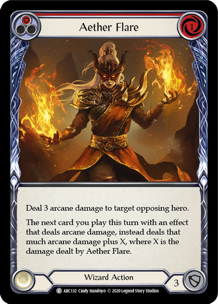 Aether Flare - Red Card Front