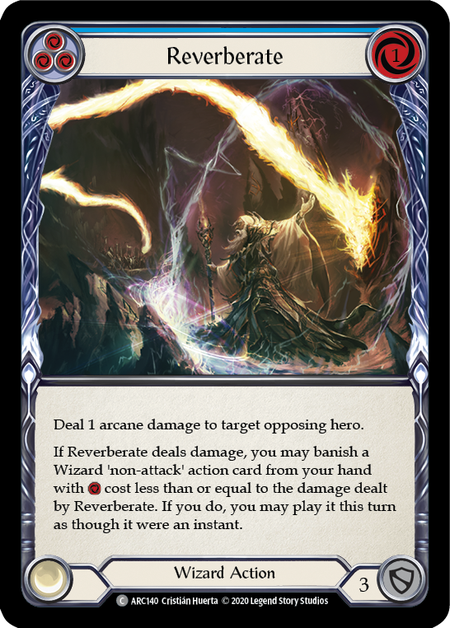 Reverberate - Blue Card Front