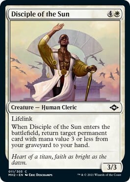 Disciple of the Sun Card Front