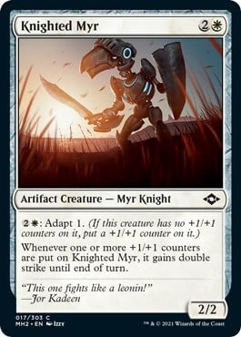 Knighted Myr Card Front