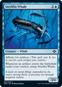 Steelfin Whale Card Front
