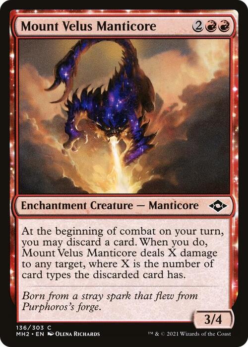 Mount Velus Manticore Card Front