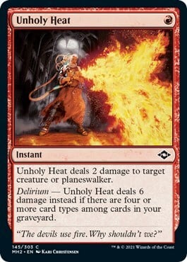Unholy Heat Card Front