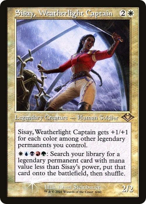 Sisay, Weatherlight Captain Card Front