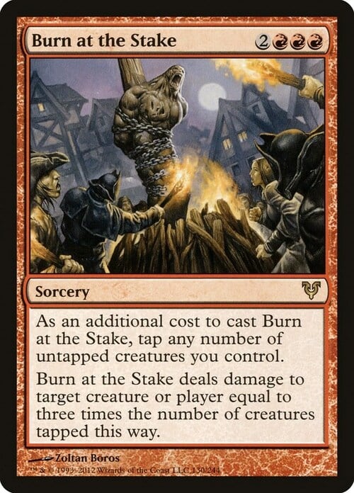 Burn at the Stake Card Front