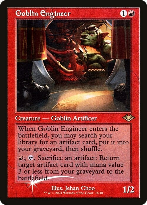 Goblin Ingegnere Card Front