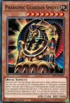 Pharaonic Guardian Sphinx Card Front