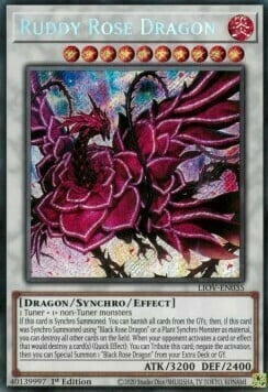 Ruddy Rose Dragon Card Front