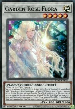 Garden Rose Flora Card Front